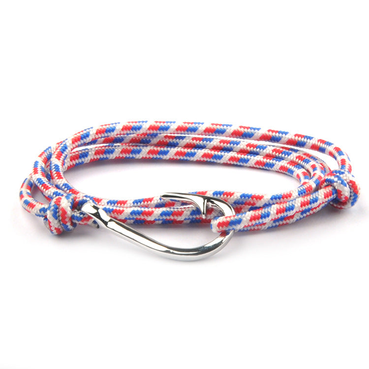 Fashion Hot Multilayer Rope Bracelet hope Anchor Sailor Anchor Bracelets  For Men and  Women Best Gift Hook Bracelet