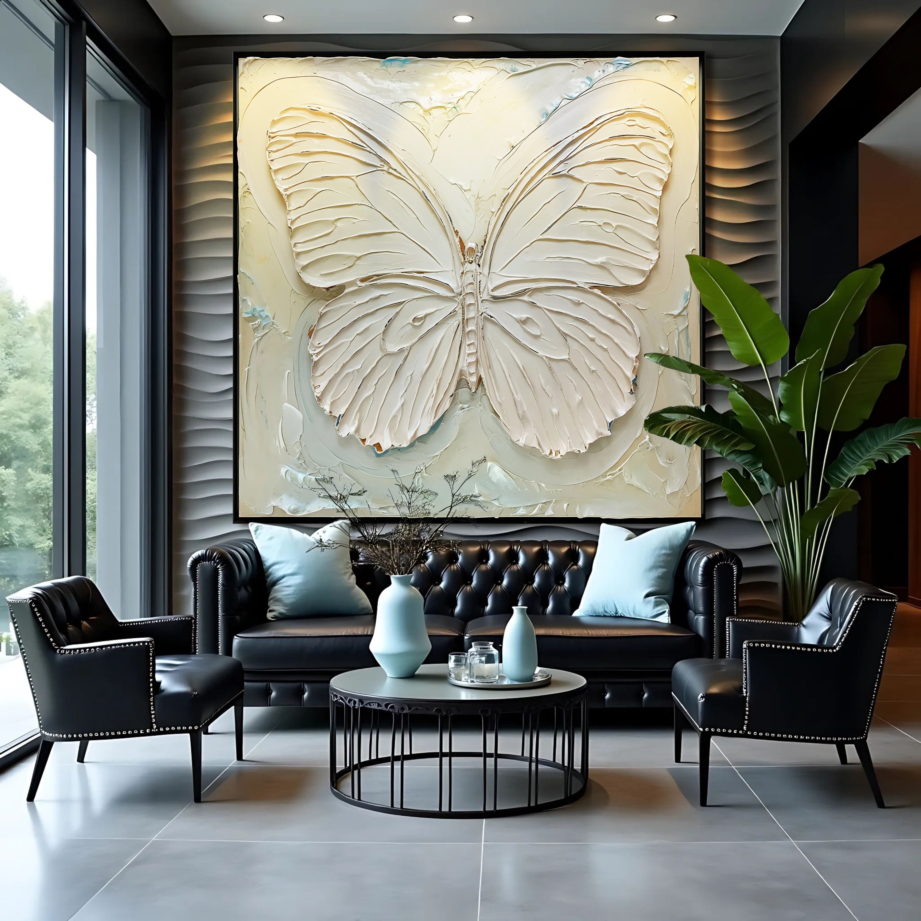 White Butterfly Wall Art