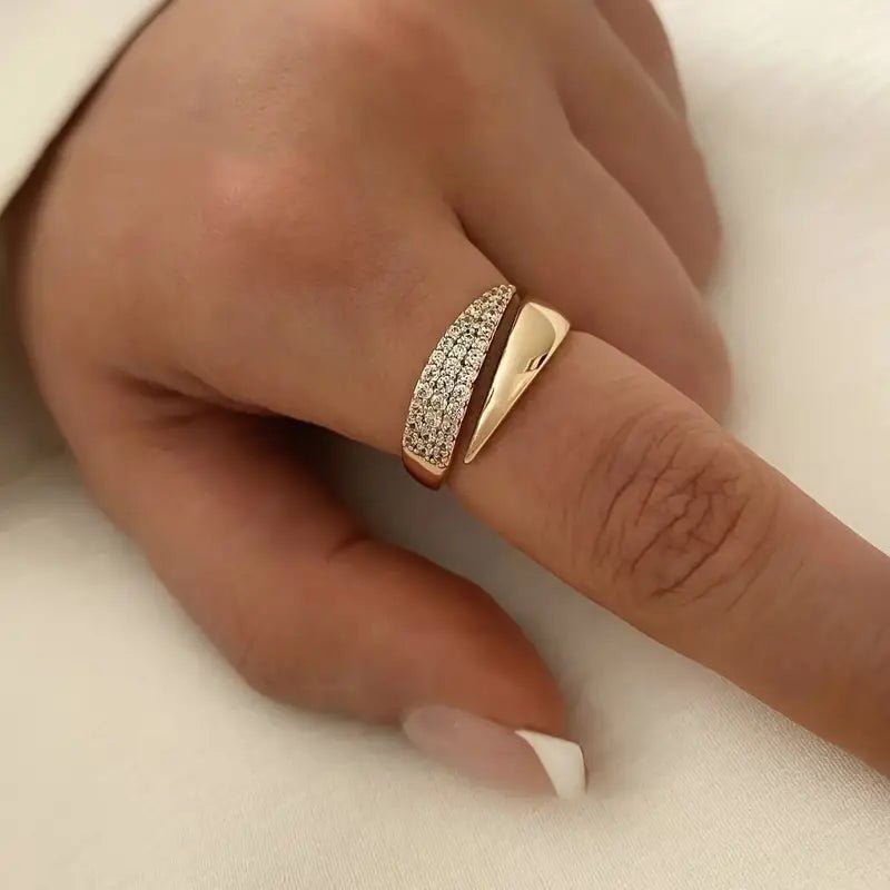 Elegant Adjustable Sparkle Ring - Lifestyle Haven
