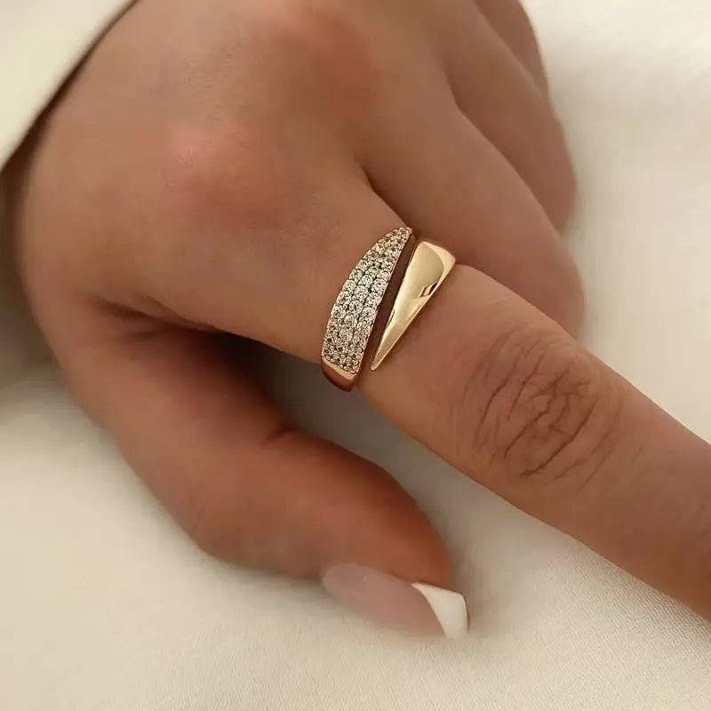 Elegant Adjustable Sparkle Ring - Lifestyle Haven