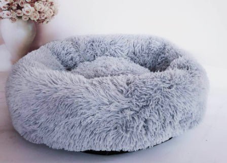 Round Plush Dog Bed for Small Dogs and Puppies - Lifestyle Haven