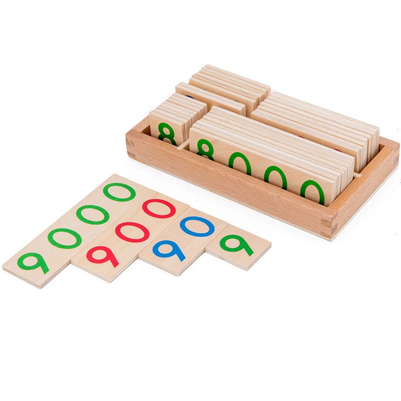 Montessori Wooden Number Cards 1-9999 for Kids - Lifestyle Haven