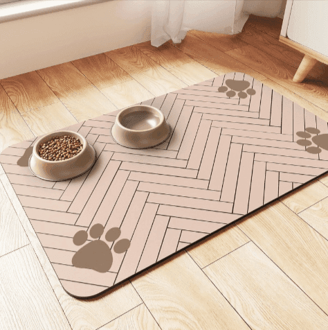 Splash-Proof Feeding Mat for Cats & Dogs | Quick-Drying & Water-Absorbing Floor Protector - Lifestyle Haven