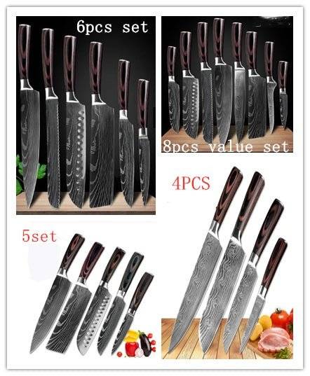 Carpenter's Special Set 6-piece Set 8-piece Set Knife Chef Knife Kitchen Knife Cooking - Lifestyle Haven
