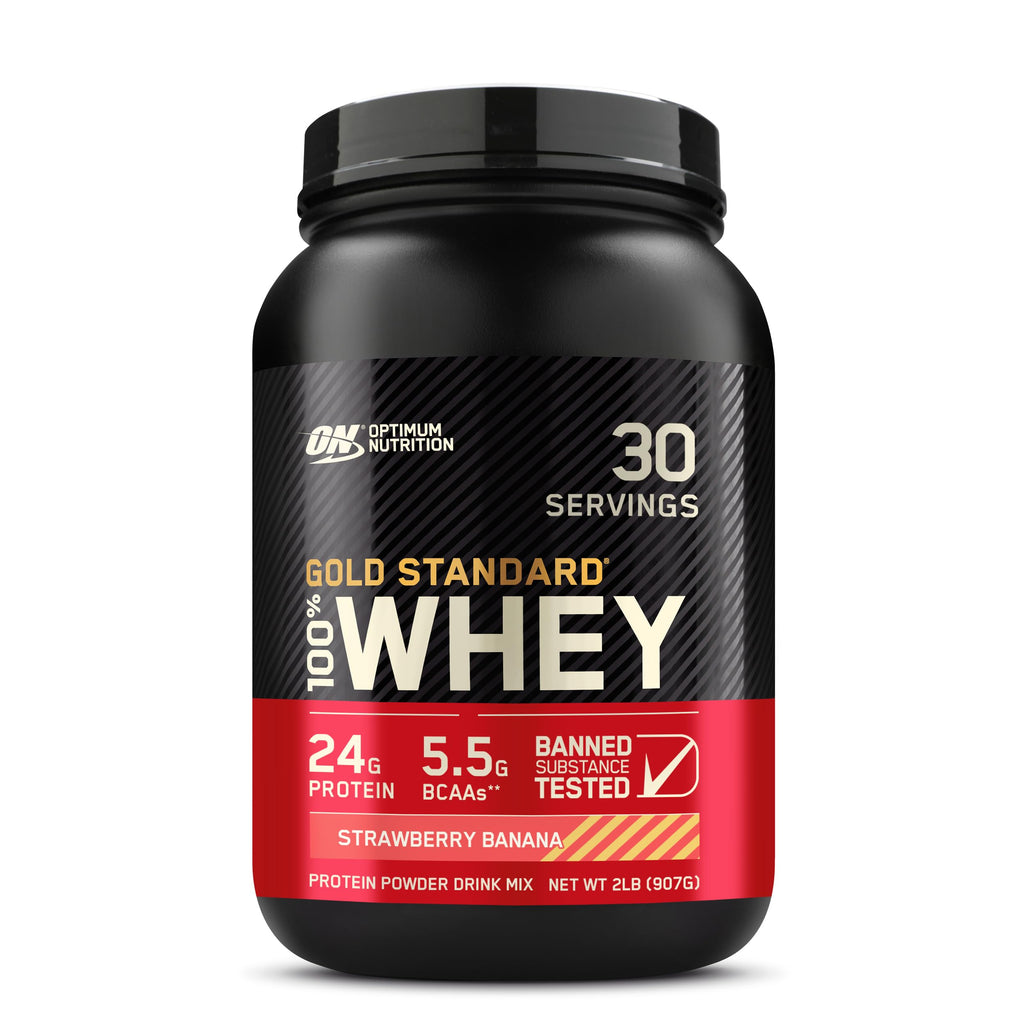 Optimum Nutrition Gold Standard 100% Whey Protein Powder Strawberry Banana 2 Pound (Packaging May Vary) - Lifestyle Haven
