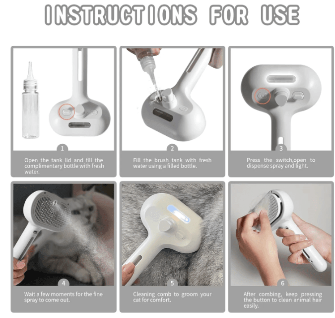 Pet Hair Spray Brush - Lifestyle Haven