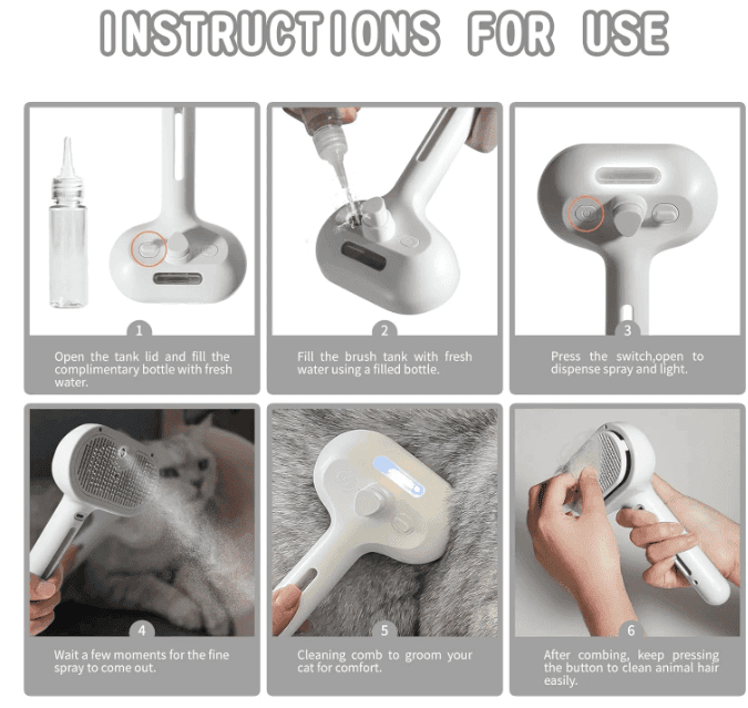 Pet Hair Spray Brush - Lifestyle Haven