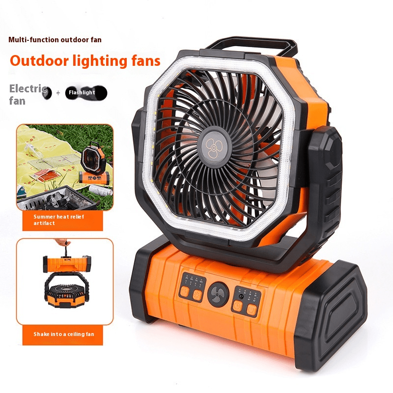 Outdoor Household Power Bank LED Light Camping Fan - Lifestyle Haven