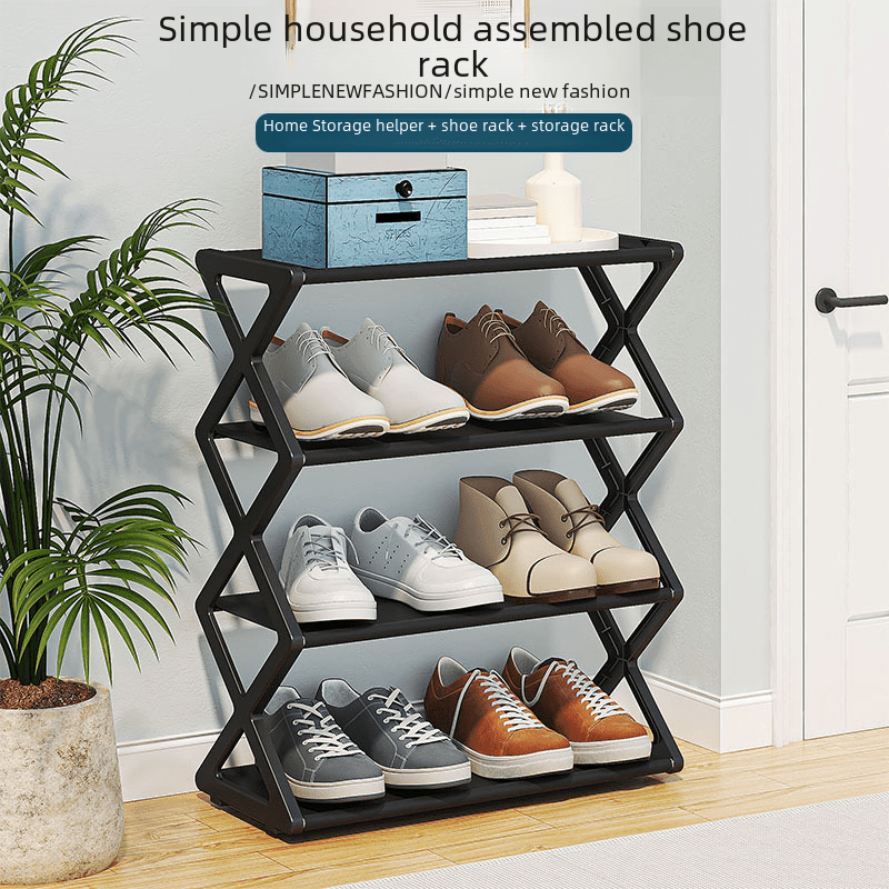 X-Type Multi-Functional Shoe Rack With Two Layers - Lifestyle Haven