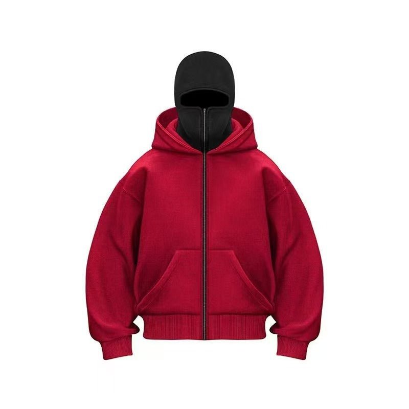 Men's Hooded Zip-Up Baseball Jacket - Lifestyle Haven