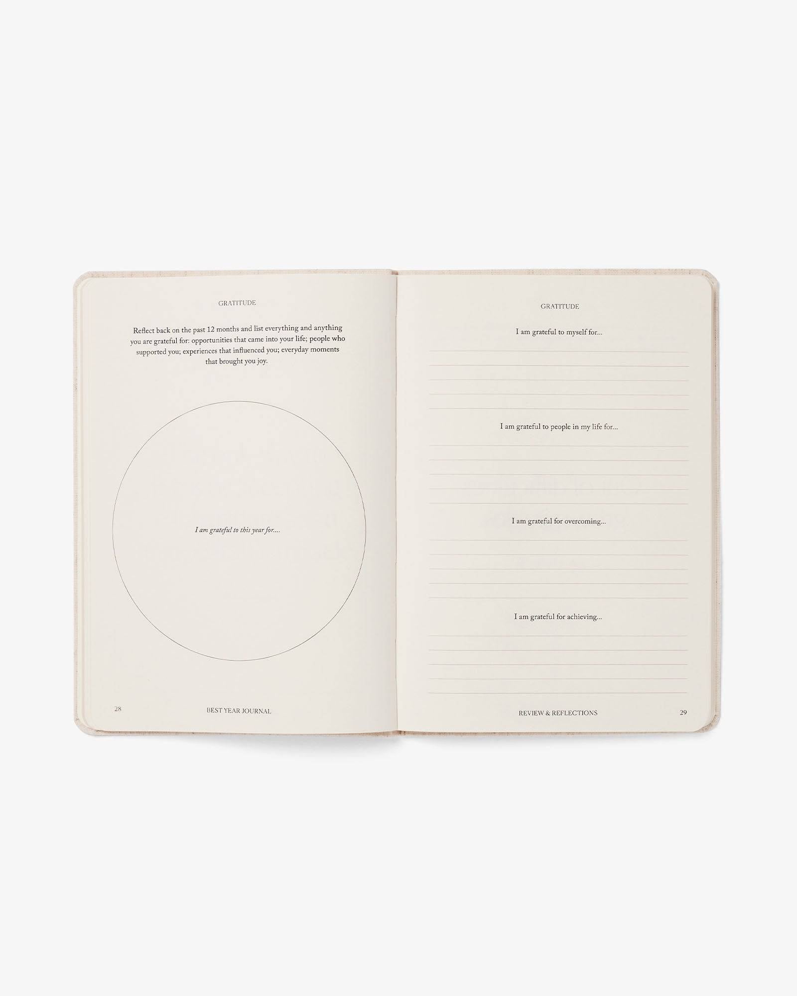 Best Year Journal for Mindfulness - Blue Edition