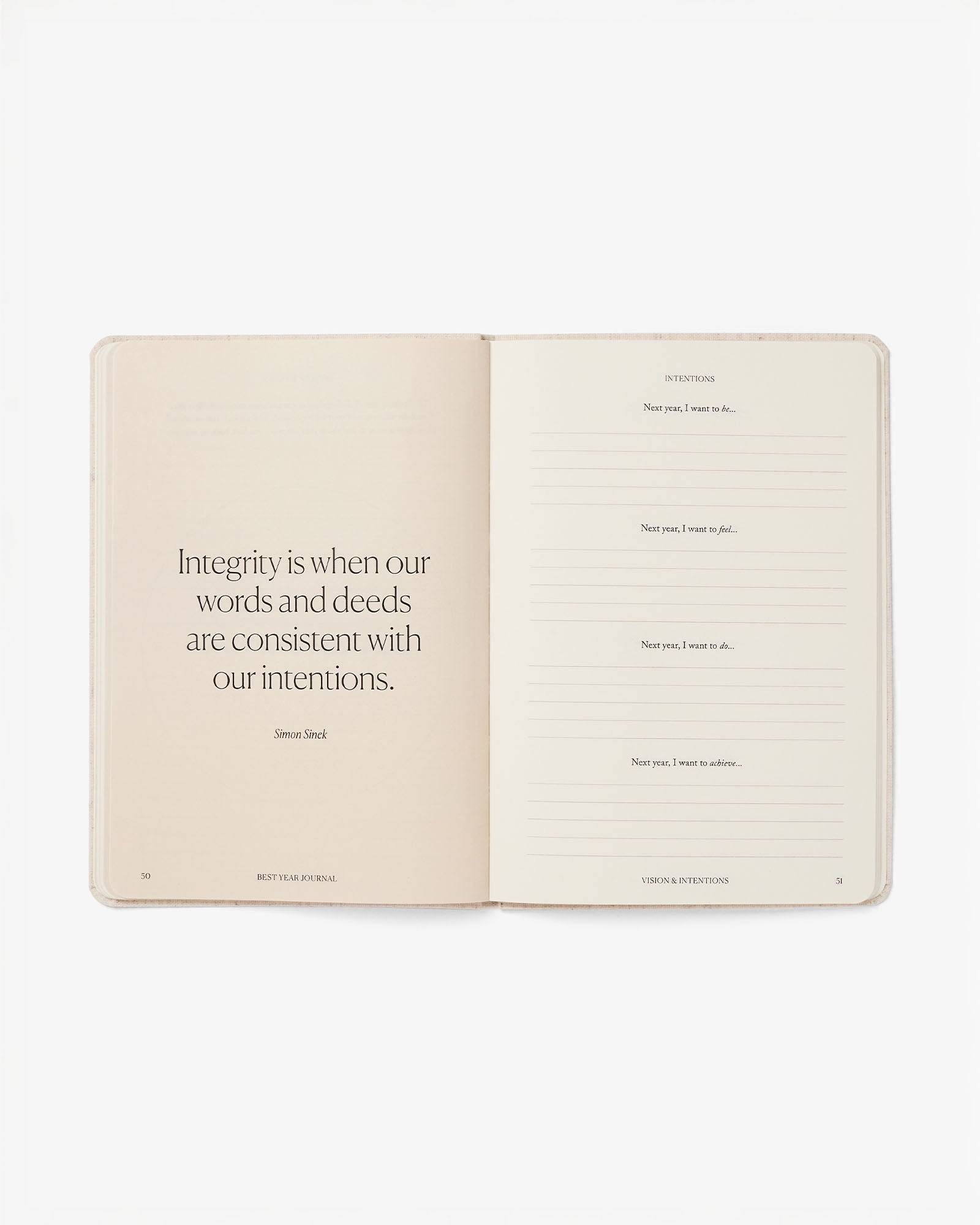 Best Year Journal for Mindfulness - Blue Edition