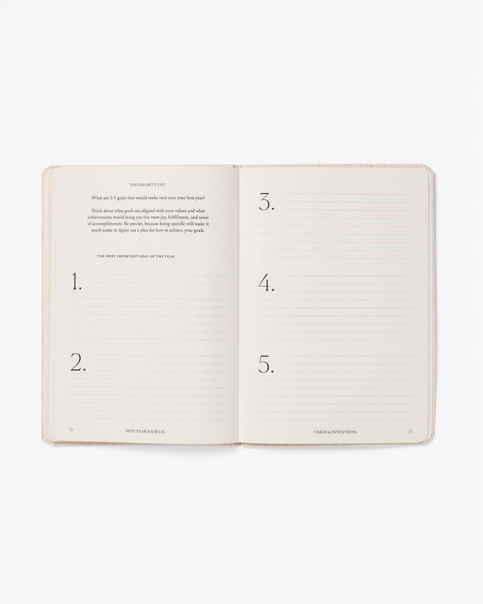 Best Year Journal for Mindfulness - Blue Edition