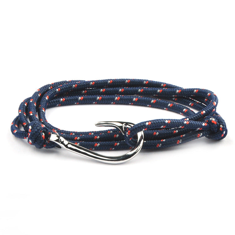 Fashion Hot Multilayer Rope Bracelet hope Anchor Sailor Anchor Bracelets  For Men and  Women Best Gift Hook Bracelet