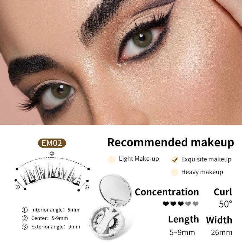 Magnetic False Eyelashes Set with Applicator - Lifestyle Haven