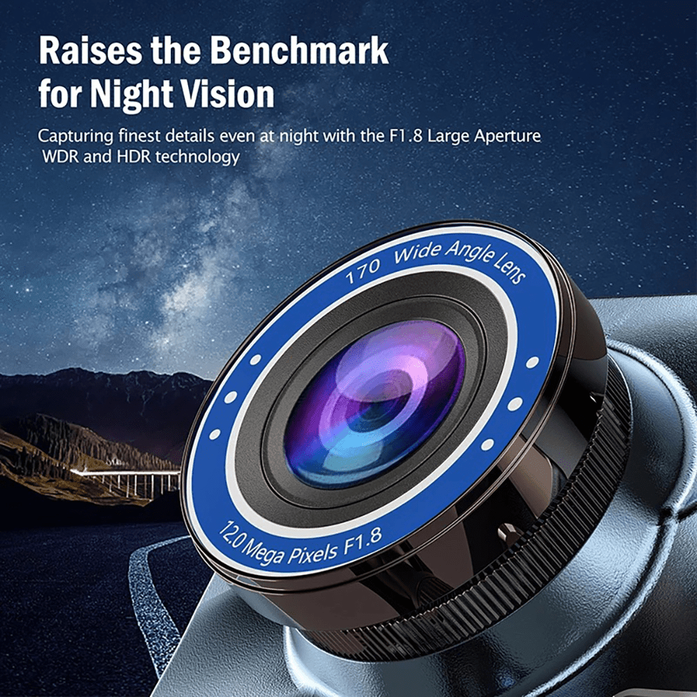 HD 1080P Car Dual Lens Dash Cam 4" DVR Recorder Front & Rear Camera Night Vision - Lifestyle Haven