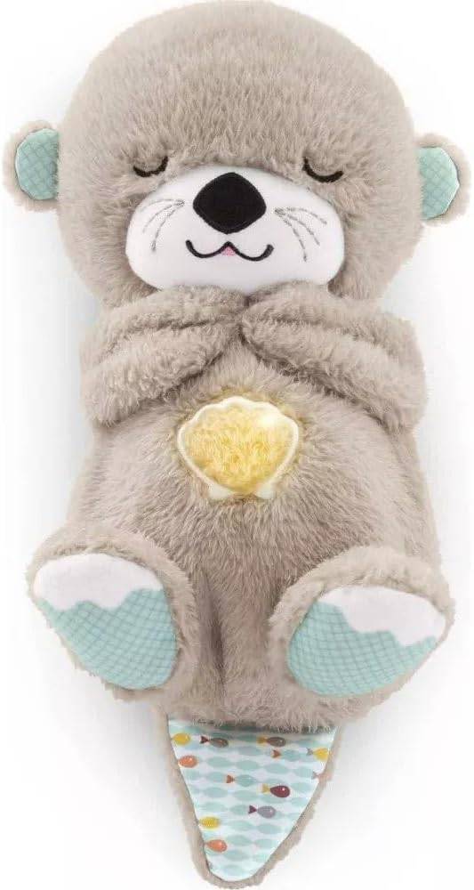 Sound Machine Soothe 'n Snuggle Otter Portable Plush Baby Toy with Sensory Details Music Lights & Rhythmic Breathing Motion - Lifestyle Haven