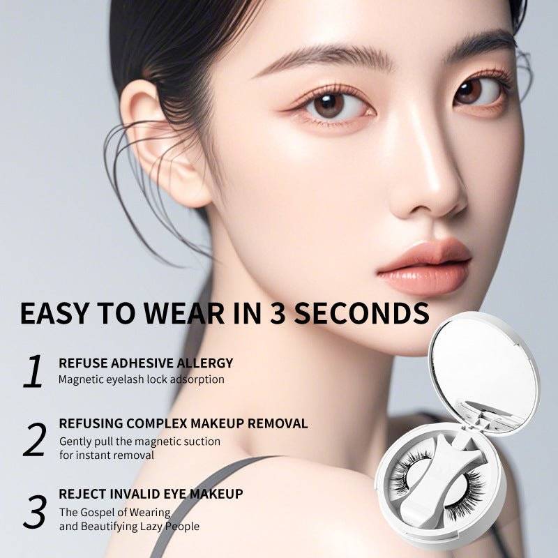 Magnetic False Eyelashes Set with Applicator - Lifestyle Haven