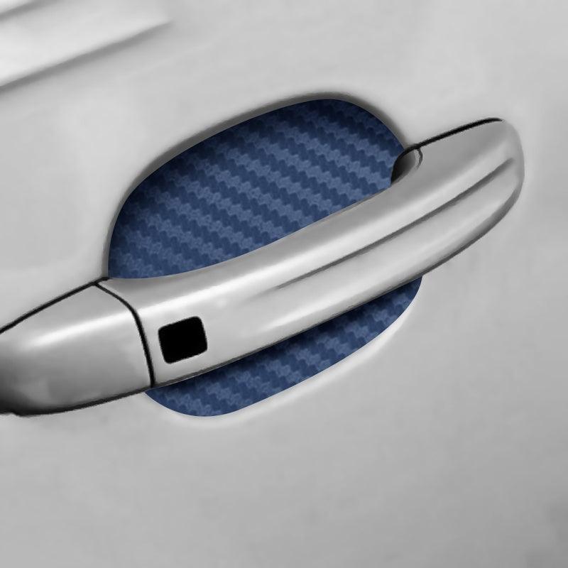 4Pcs/Set Car Door Sticker Carbon Fiber Scratches Resistant Cover Auto Handle Protection Film Exterior Styling Accessories New Car Door Handle Cup Scratch Protector Scratches Protective Films Clear Side Sticker Scratches Car Door Protector Films