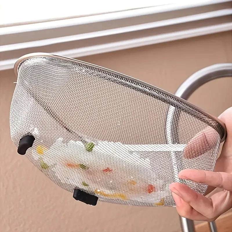Triangular Stainless Steel Sink Drainer Basket (1PC) - Lifestyle Haven