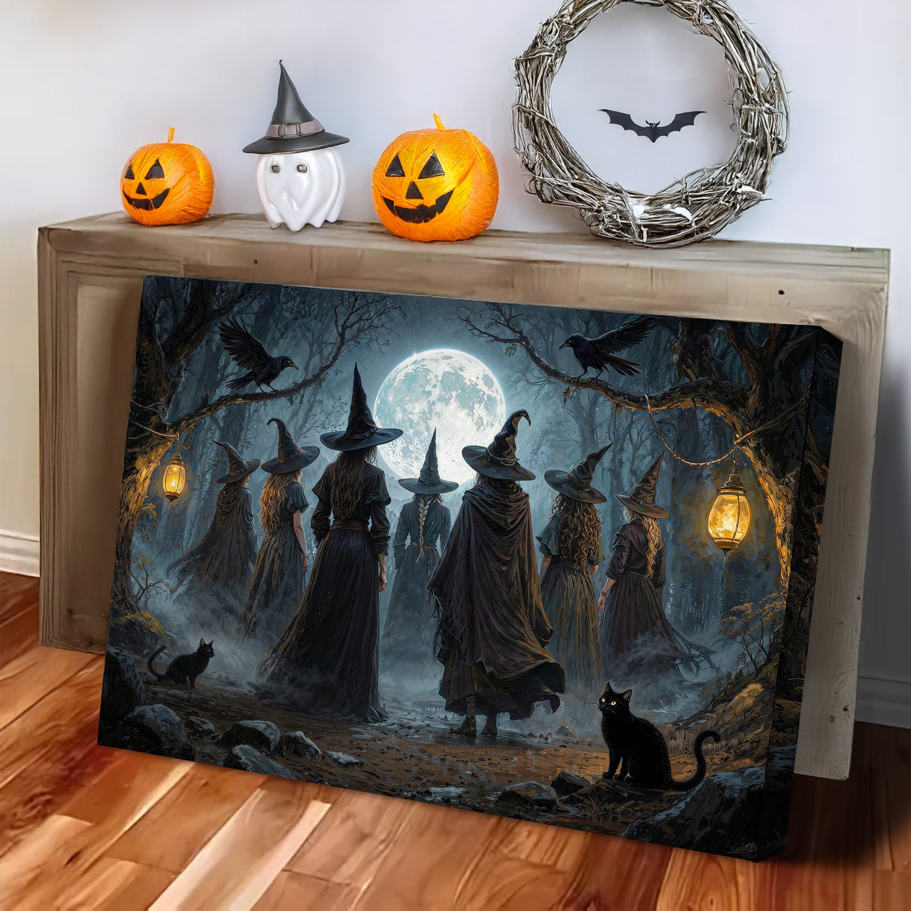 Coven of Witches Halloween Wall Art