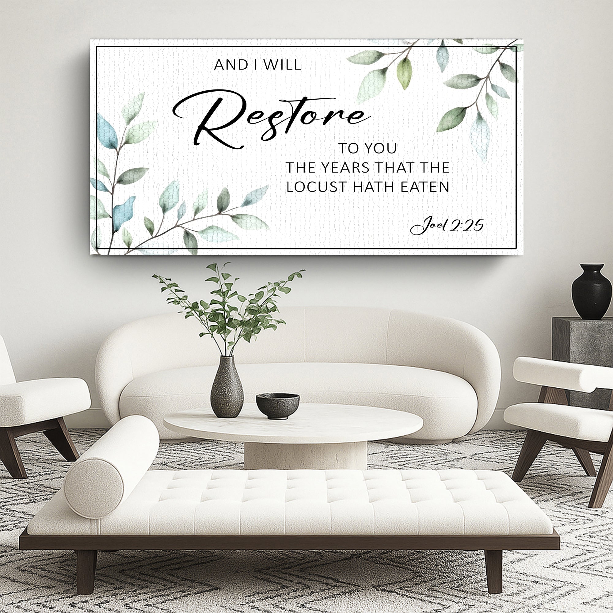 And I Will Restore To You - Joel 2:25 Faith Sign
