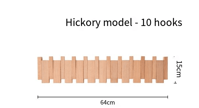 Simplicity Piano Key Wall Coat Rack (One Piece) - Lifestyle Haven