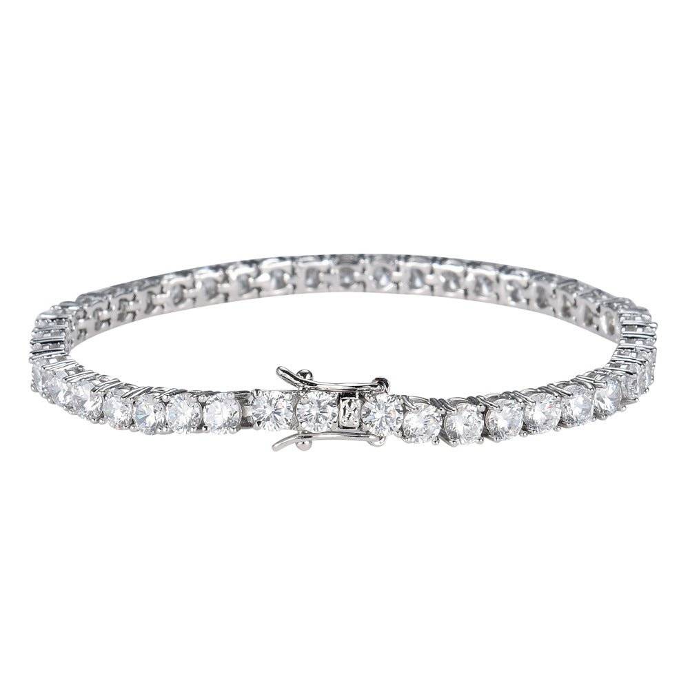 Tennis Chain Copper Zircon Single Row Hip Hop Bracelet - Lifestyle Haven