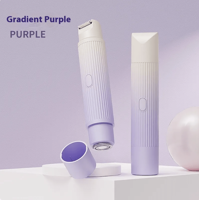 Dual-Head Electric Shaver Painless Women's Epilator Bikini Hair Removal Device Automatic Hair Trimmer Underarm Facial Lips Leg - Lifestyle Haven
