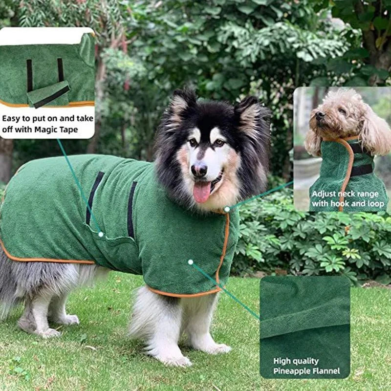 Pet Bathrobe Fast Drying Towel - Lifestyle Haven