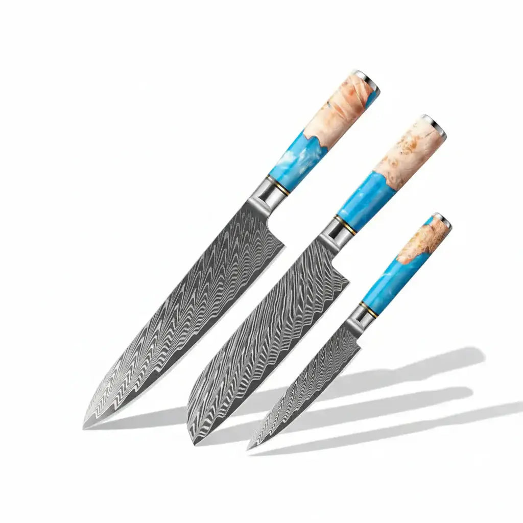 67 Layer Damascus Kitchen Knife Set for Every Chef