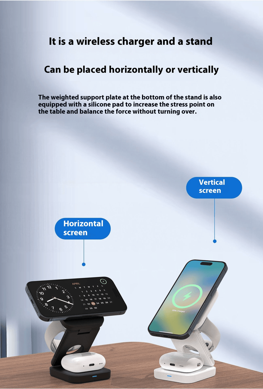 3 IN 1 FOLDABLE WIRELESS CHARGER - Lifestyle Haven