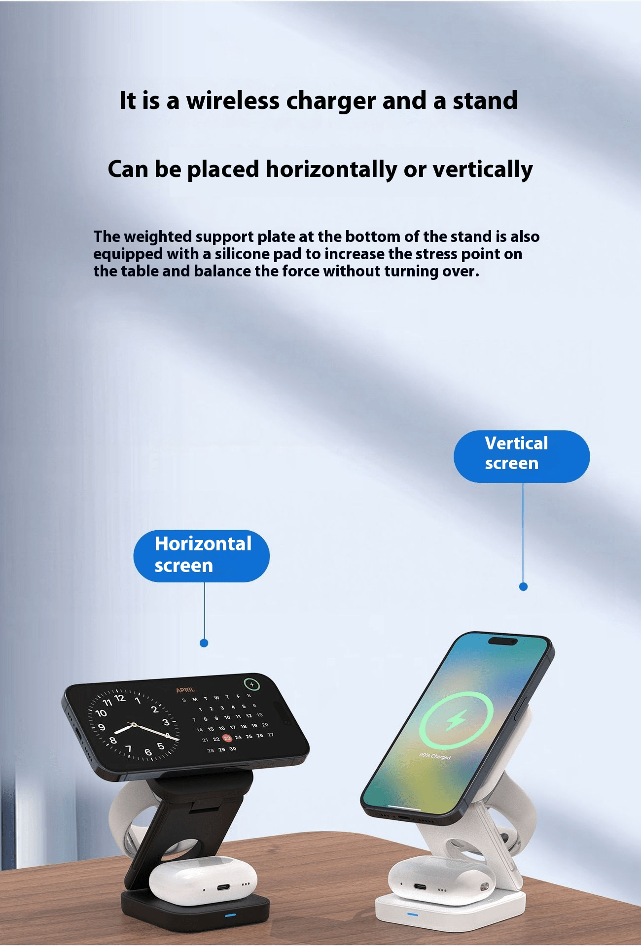 3 IN 1 FOLDABLE WIRELESS CHARGER - Lifestyle Haven