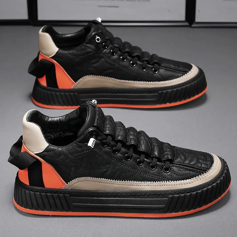 Men's Fashion Thick-Soled Sports Shoes Outdoor Non-Slip Breathable Casual Comfortable Sneakers Walking Slip-On Running Sneakers Lightweight Breathable Mesh Soft Sole