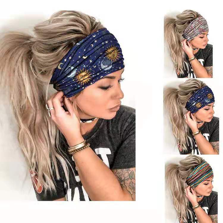 Summer Women's Yoga Headscarf Wide Hair Band - Lifestyle Haven