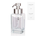 Foaming Soap Dispenser with Stainless Steel Pump 12oz Refillable Glass Liquid Dish Soap Bottles for Bathroom Kitchen Sink Home Decor - Lifestyle Haven