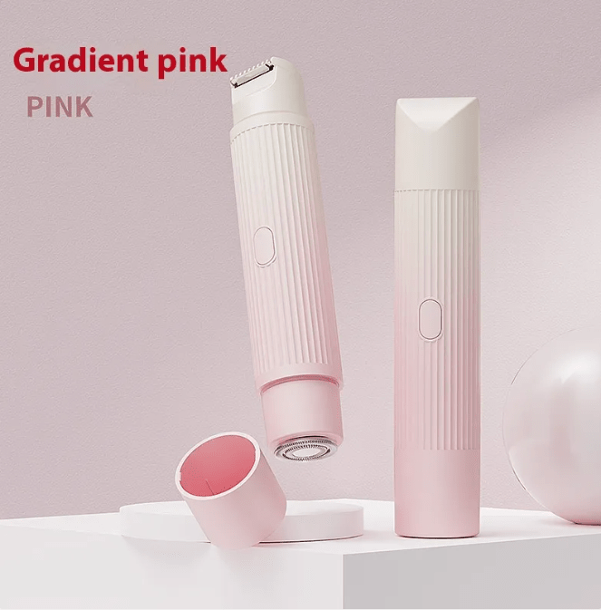 Dual-Head Electric Shaver Painless Women's Epilator Bikini Hair Removal Device Automatic Hair Trimmer Underarm Facial Lips Leg - Lifestyle Haven
