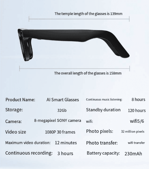 AI Camera Smart Glasses - Lifestyle Haven