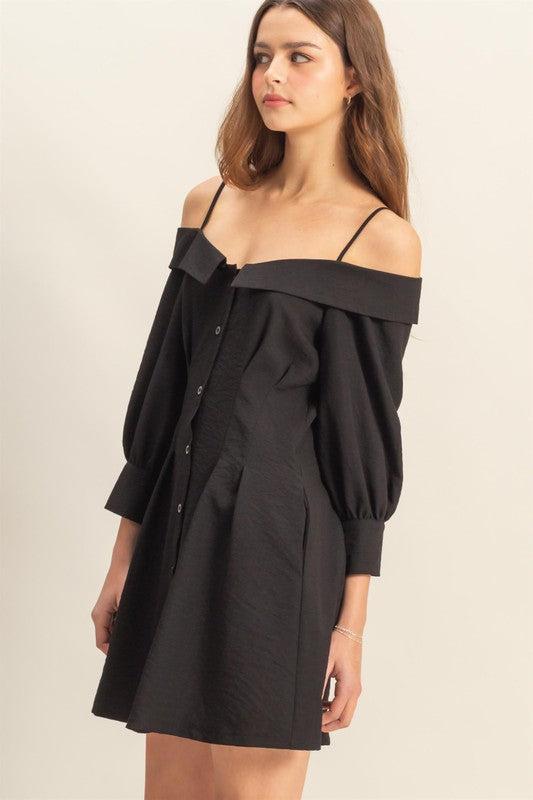 New Summer Button Down Spaghetti Strap Mini Dress with Pockets Chic, Elegant, Playful, and Practical with Button-Down Front and Spaghetti Straps for a Feminine, Effortless Look by Stevvex