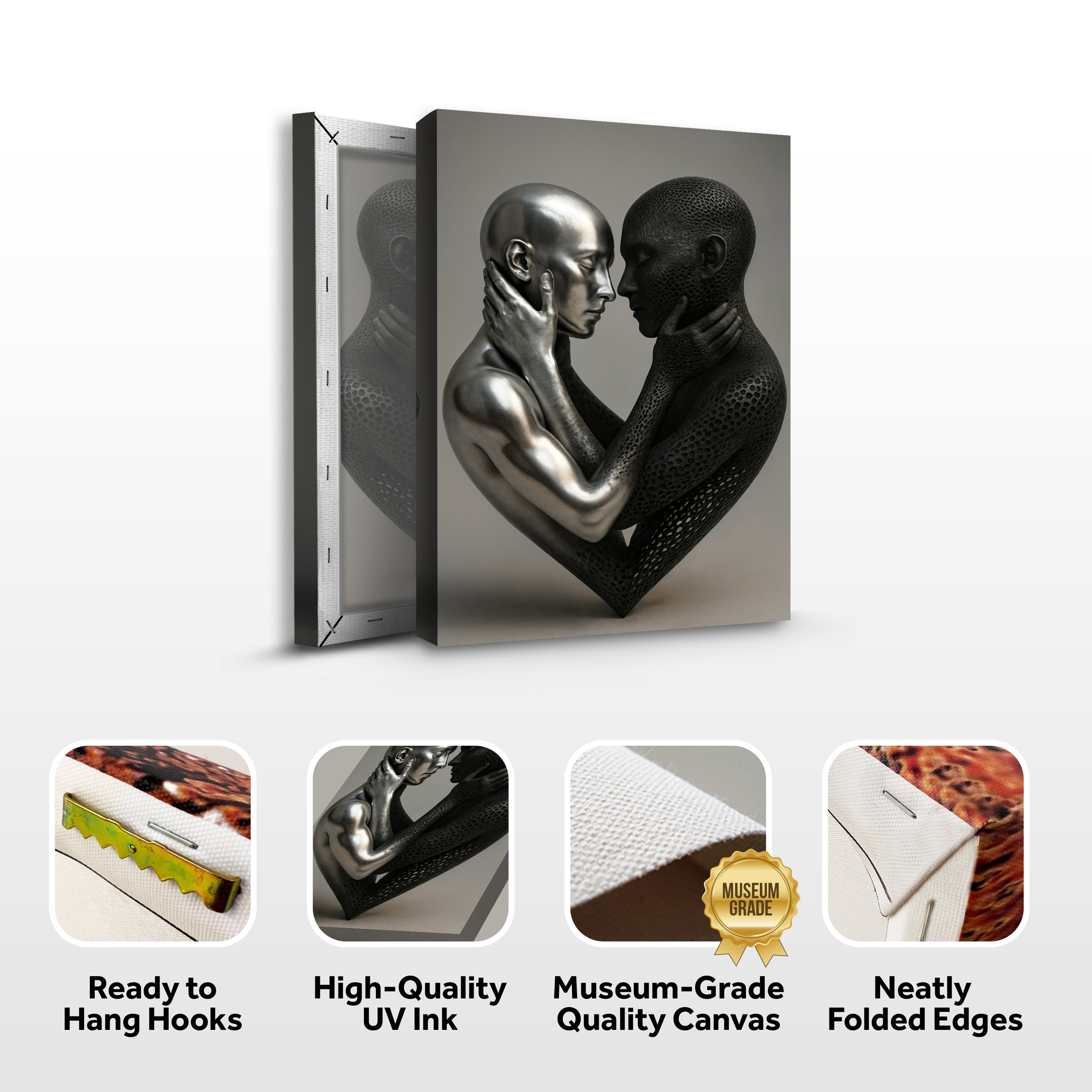 Eternal Love Figure Abstract Wall Art VIII