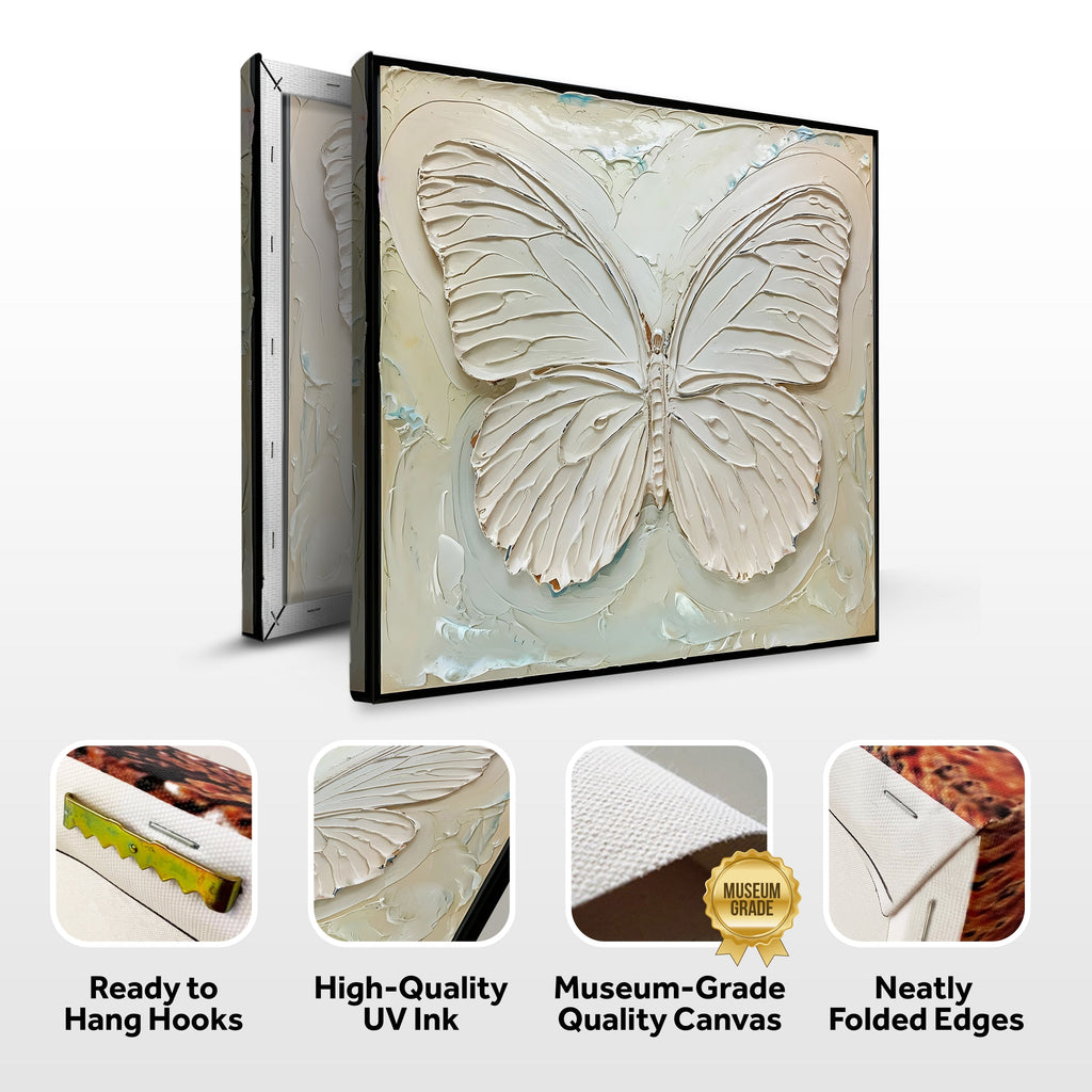 White Butterfly Wall Art