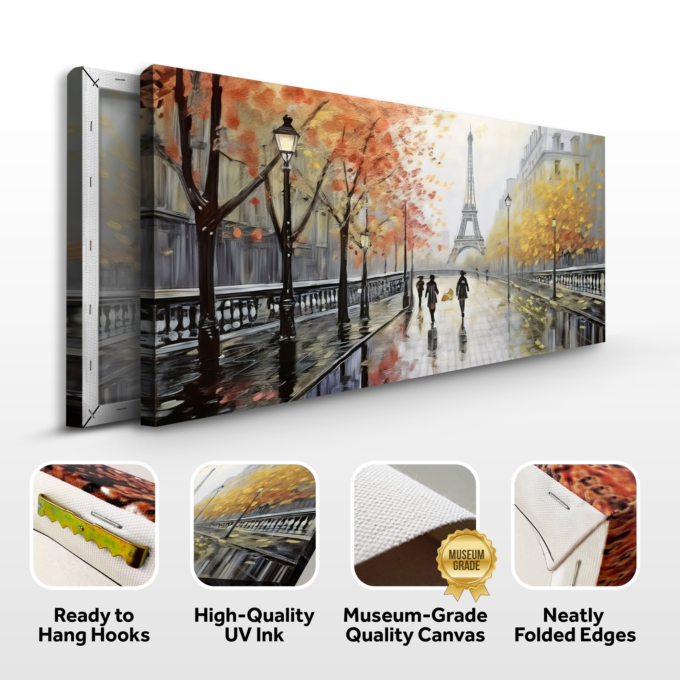 Parisian Rain Cityscape Wall Art
