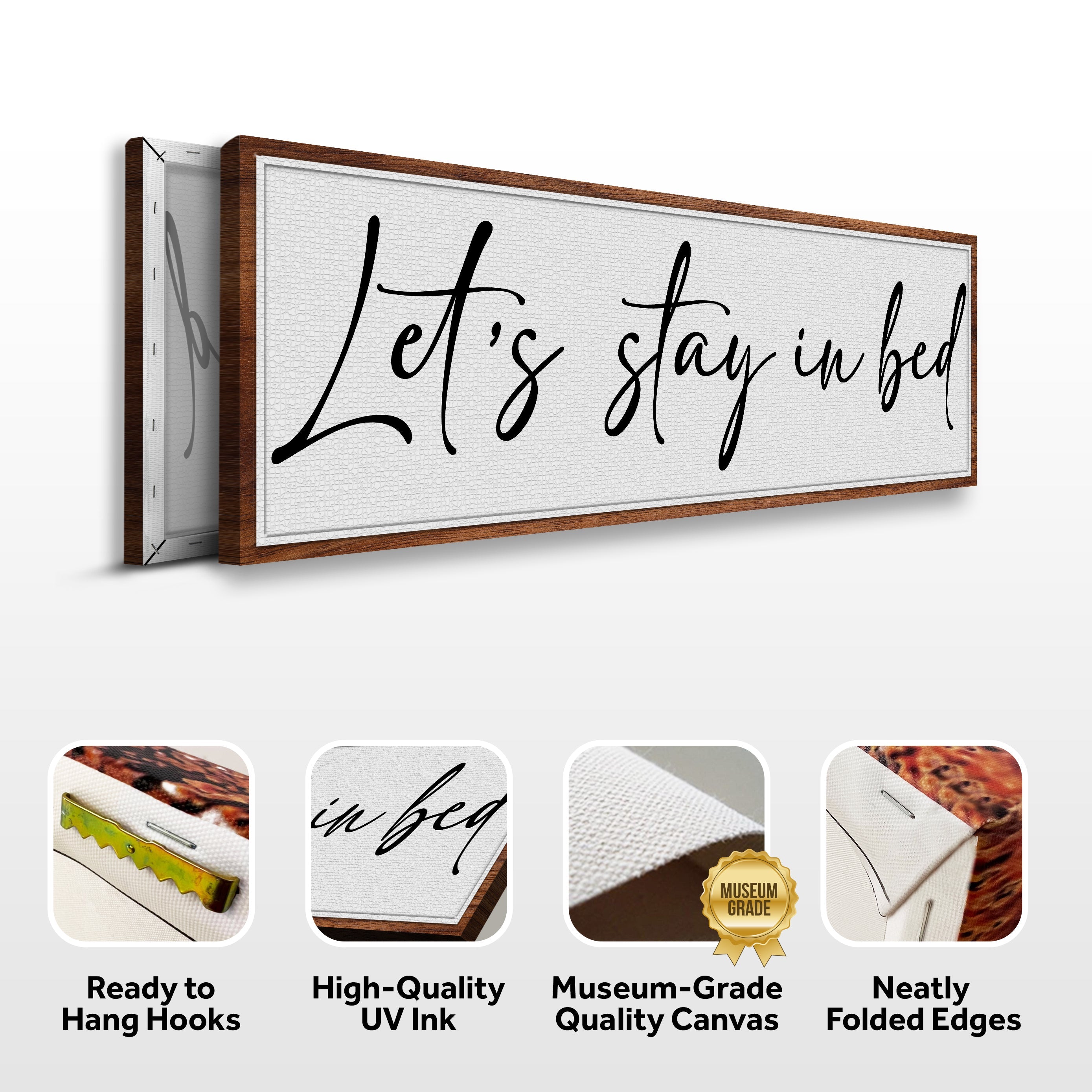 Let's Stay in Bed Bedroom Sign II