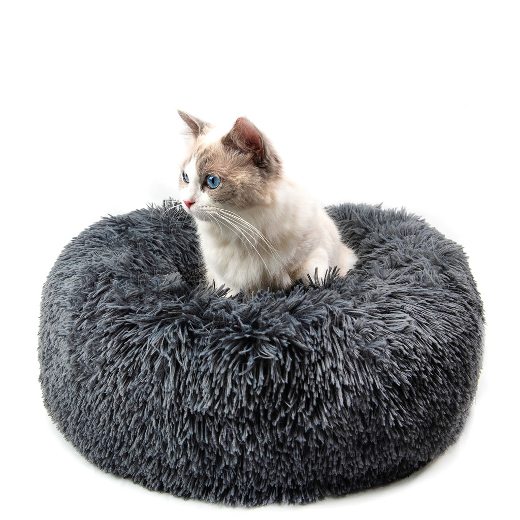Round Plush Dog Bed for Small Dogs and Puppies - Lifestyle Haven