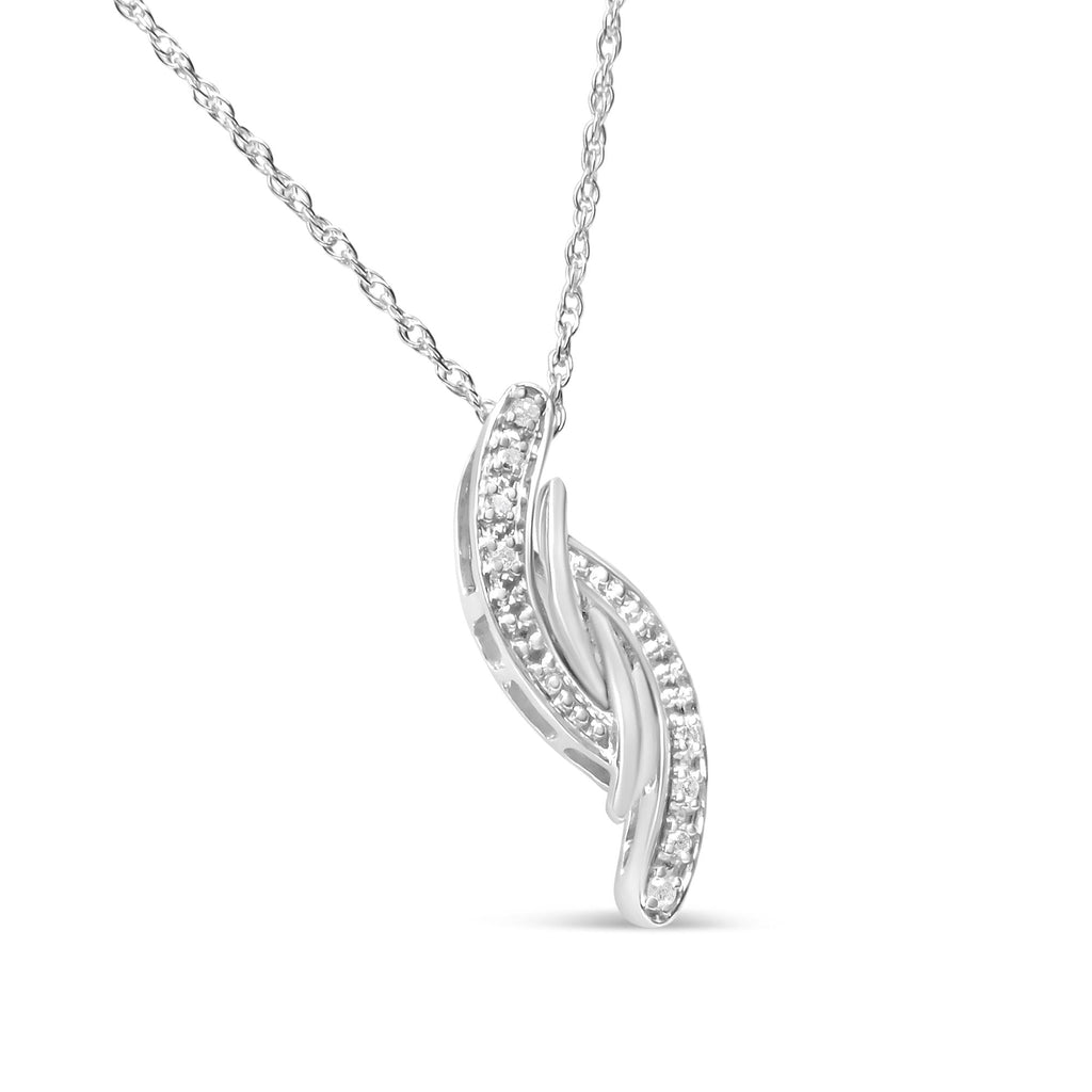 Sterling Silver Diamond Accent Pendant Necklace