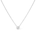 Lab Grown Diamond Pendant Necklace - Bezel-Set Design