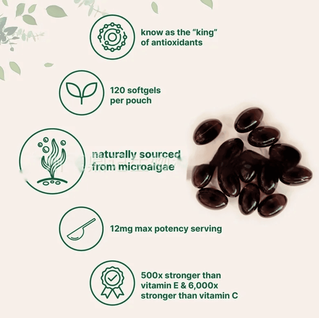 Astaxanthin Soft Capsules – 120 Tablets - Lifestyle Haven