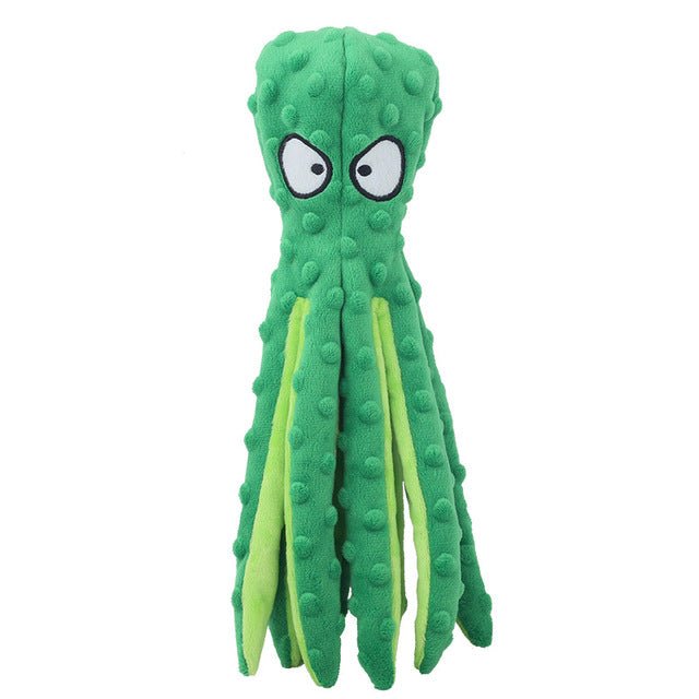 Interactive Bite-resistant Plush Octopus Pet Toy - Lifestyle Haven