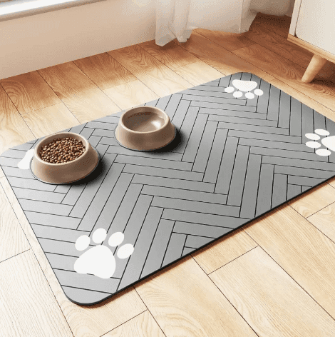 Splash-Proof Feeding Mat for Cats & Dogs | Quick-Drying & Water-Absorbing Floor Protector - Lifestyle Haven