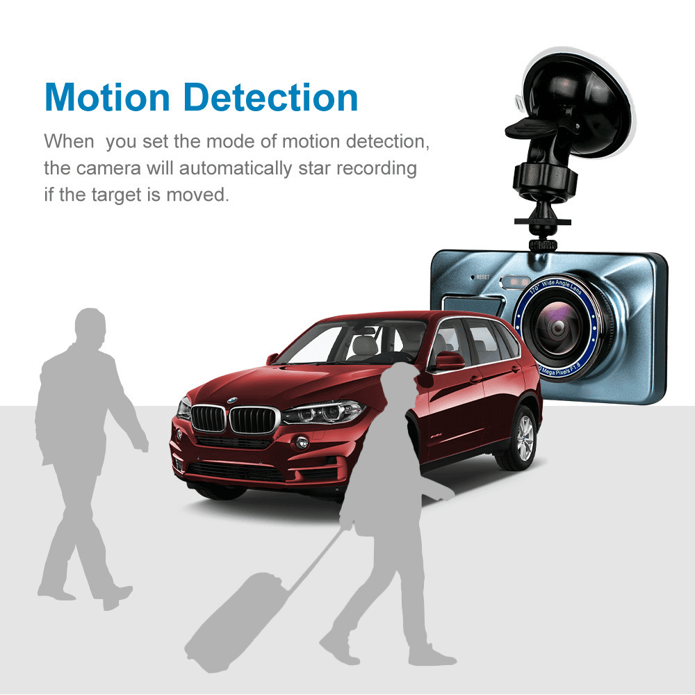 HD 1080P Car Dual Lens Dash Cam 4" DVR Recorder Front & Rear Camera Night Vision - Lifestyle Haven